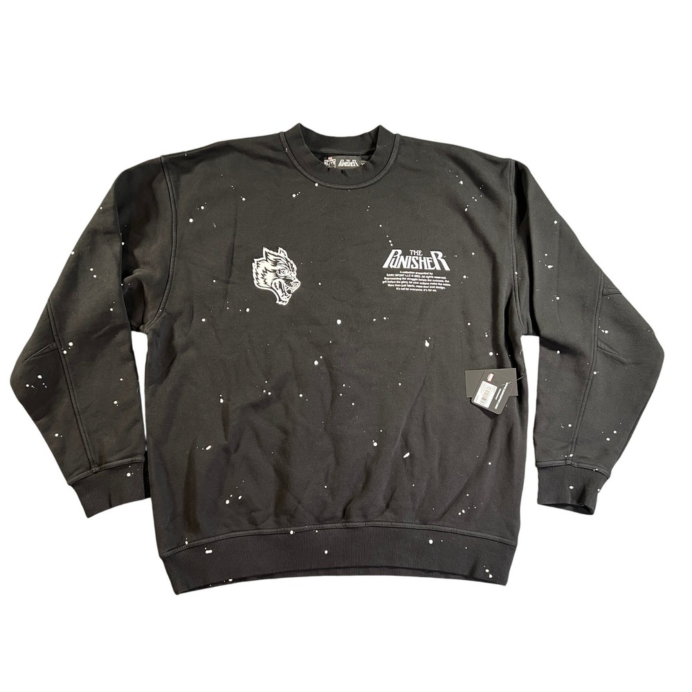 Darc Sport Marvel Punisher Crewneck Mens XL Black Splatter Hero Elite 695/1000
